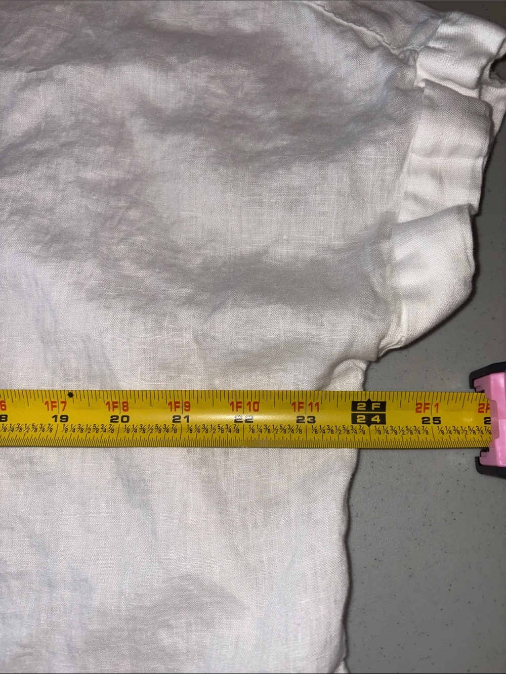 Rachel Zoe Woman’s Bright White 100% Linen Short Sleeve Button Down Top - Picture 3 of 4